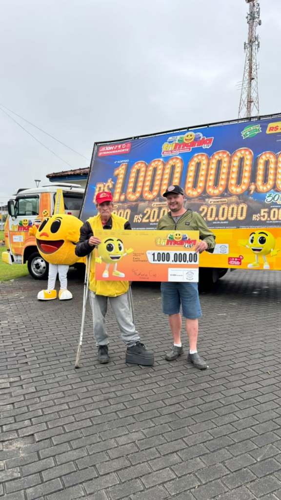 Morador de Garuva ganha R$ 1 milhão no sorteio da Trimania Morador de Garuva ganha R$ 1 milhão no sorteio da Trimania